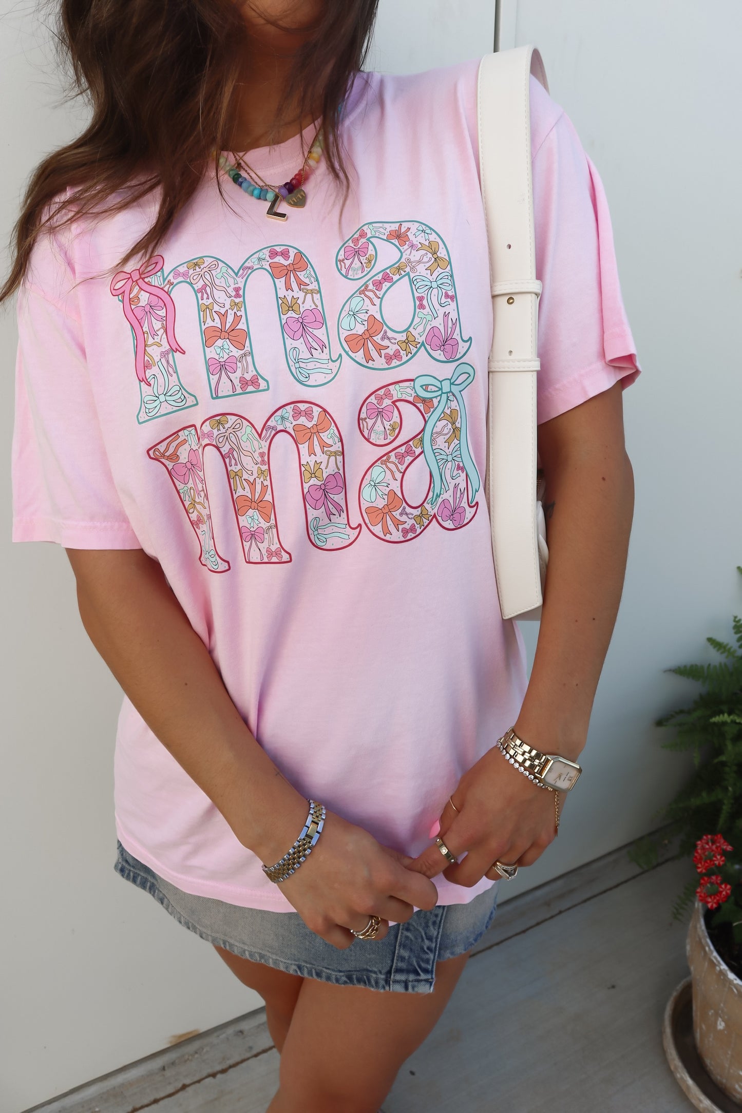 Preppy Mama Bow Tee