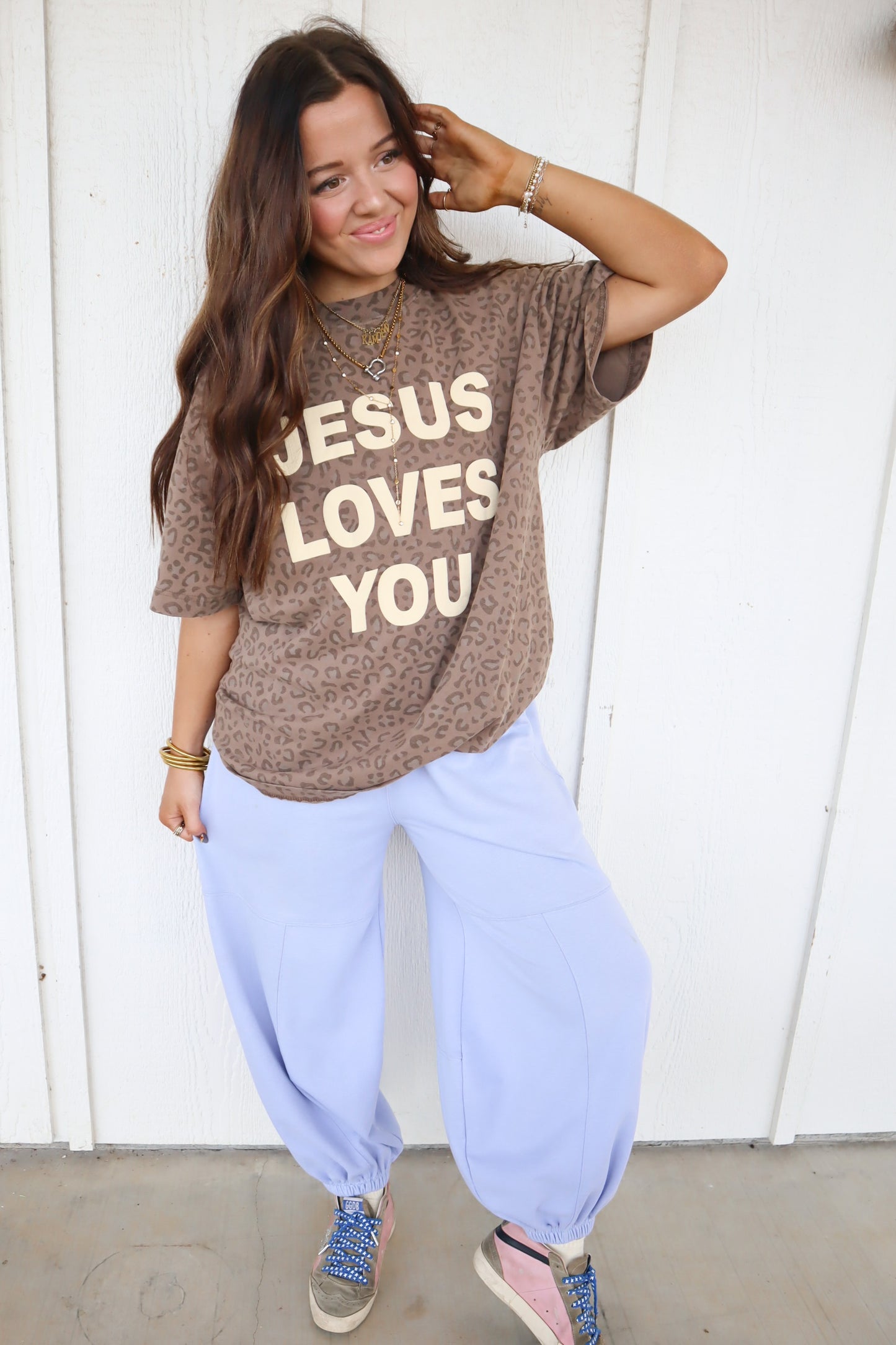 Jesus Loves You Cheetah Tee