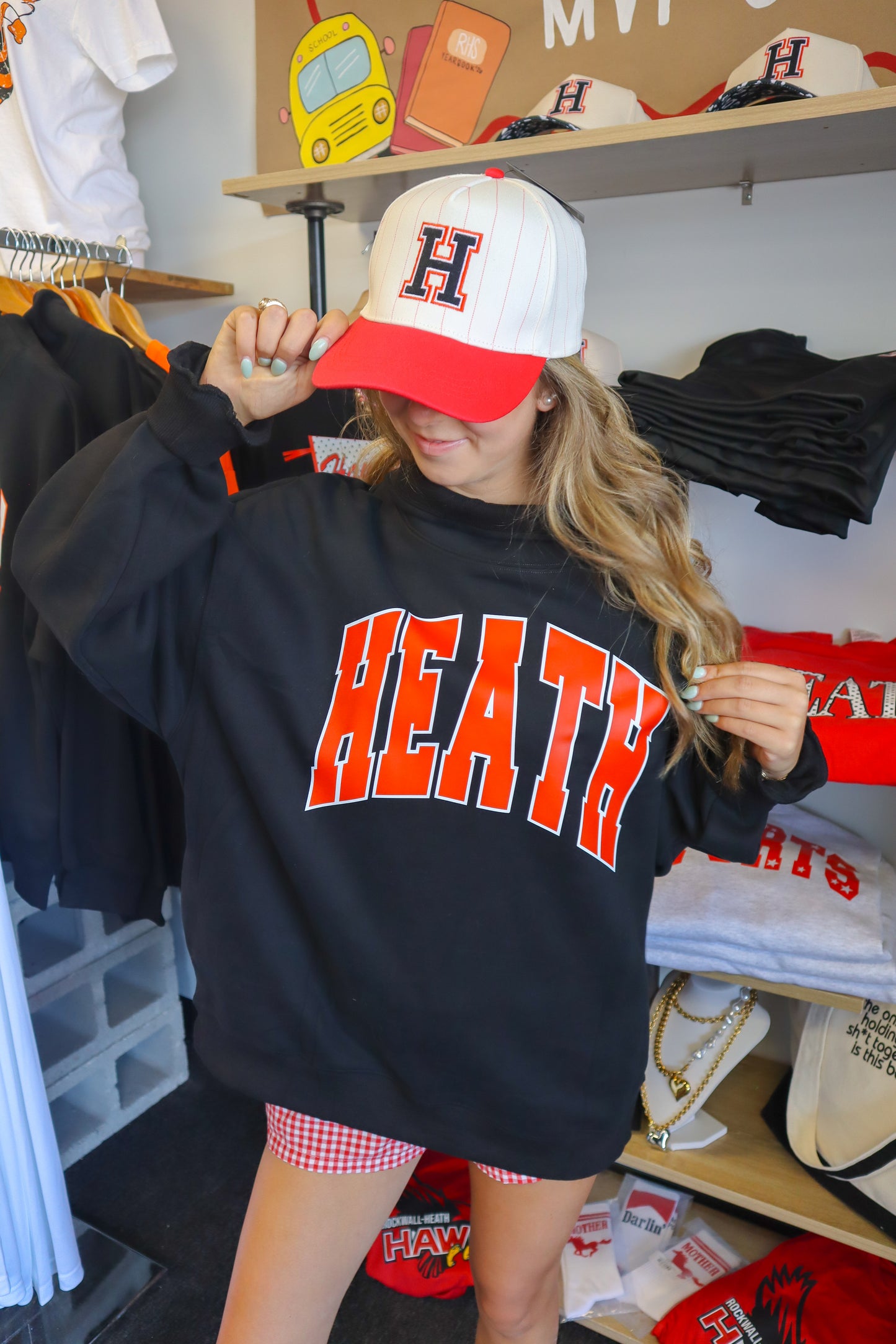 Heath Black Mockneck Sweatshirt
