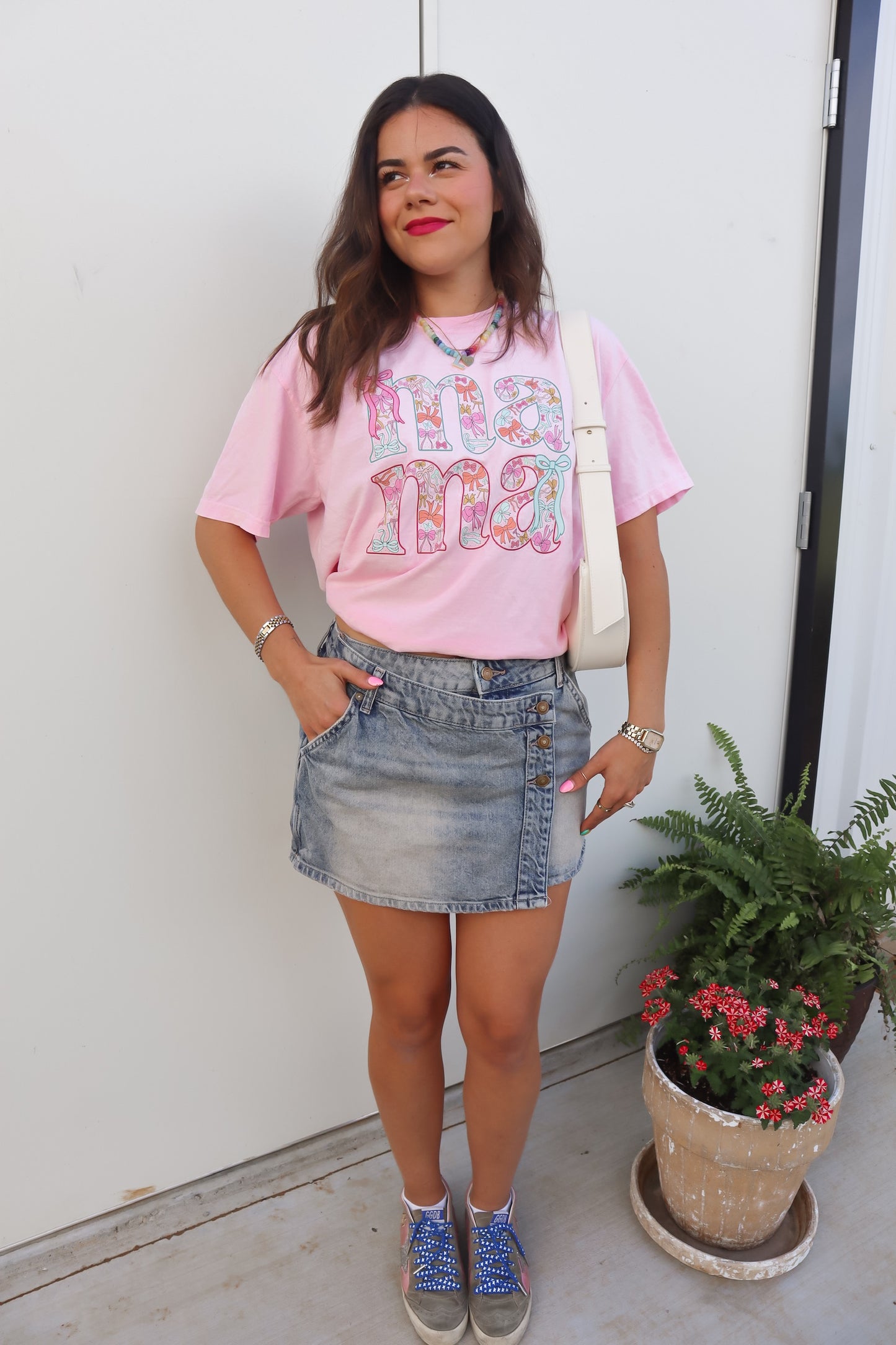 Preppy Mama Bow Tee