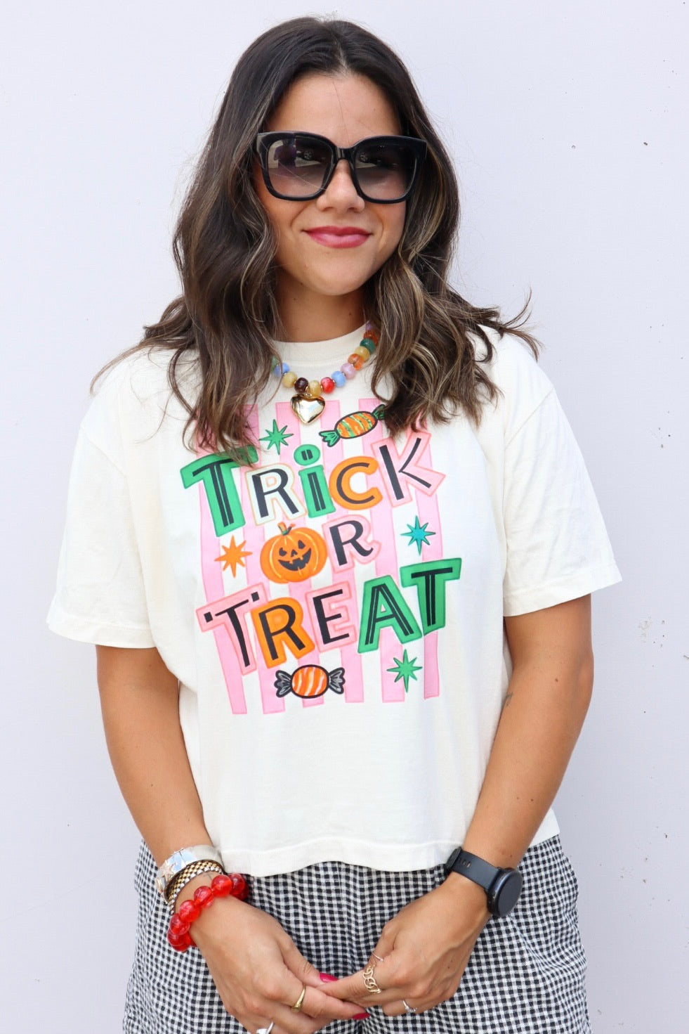 Trick or Treat Crop Tee