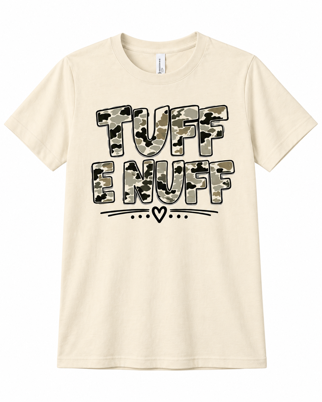 Ivory Tuff E Nuff Camo Design Tee