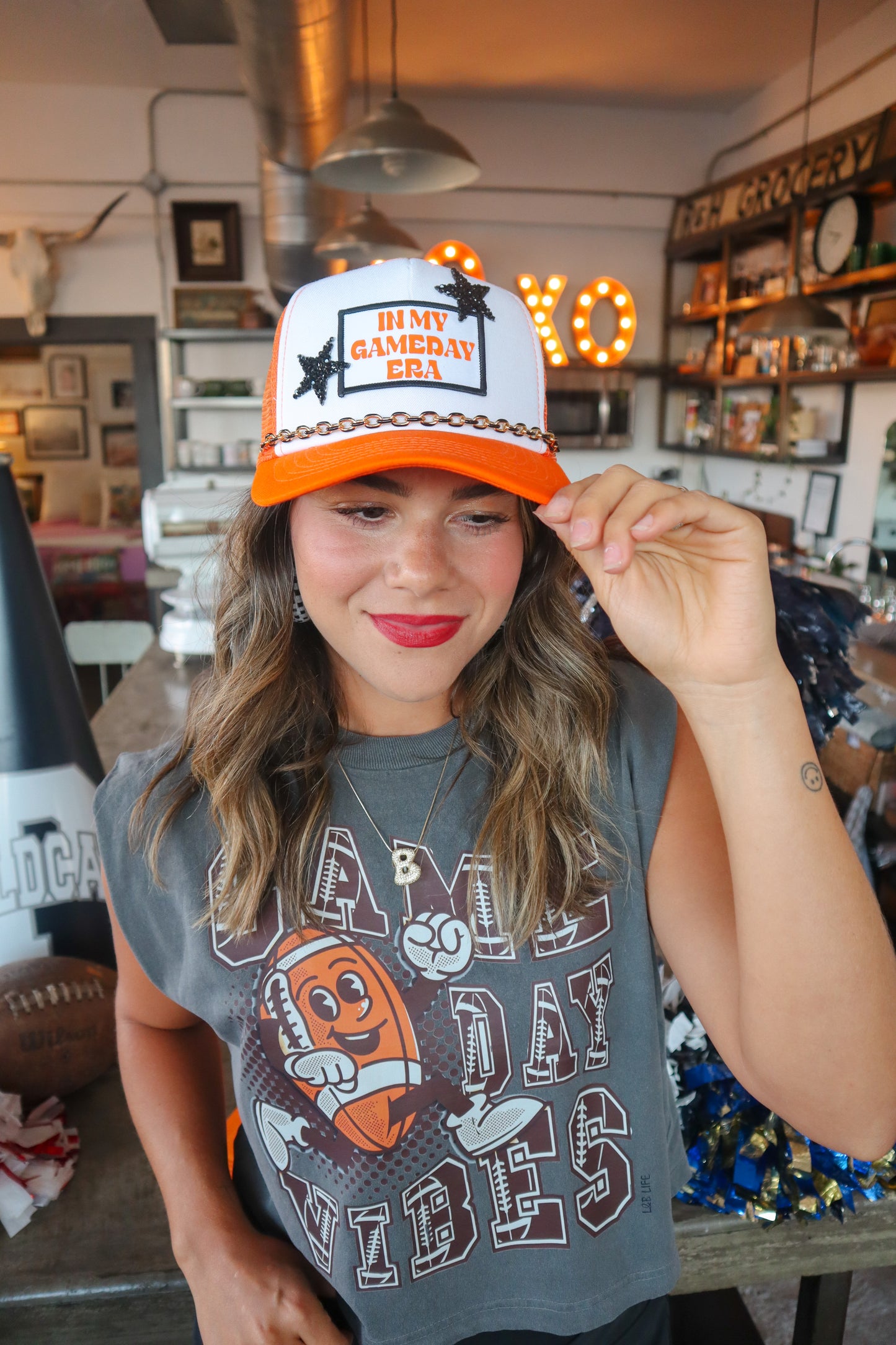 Honey Grove or Orange School Spirit Trucker