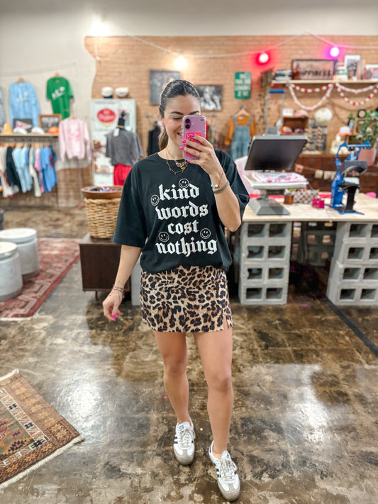 Love Language Cheetah Skirt