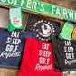 Eat, Sleep, Golf Repeat Towel