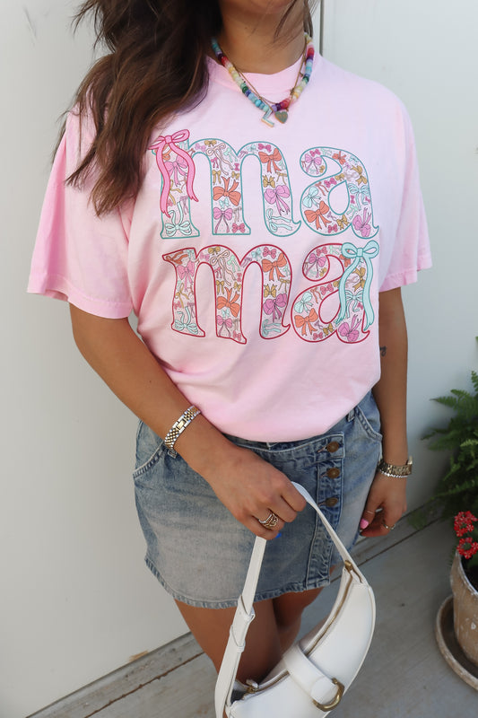 Preppy Mama Bow Tee