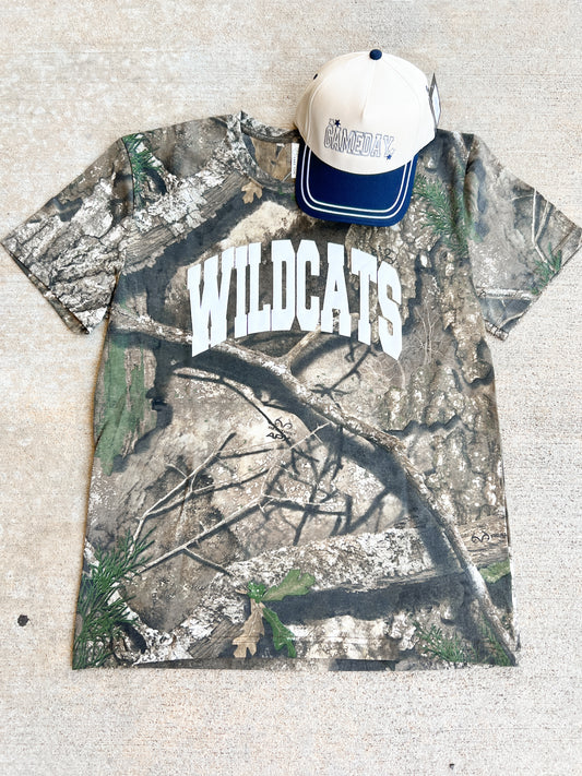 Oversized Camo Tee - Wildcats