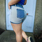 Color Block Judy Blue Shorts