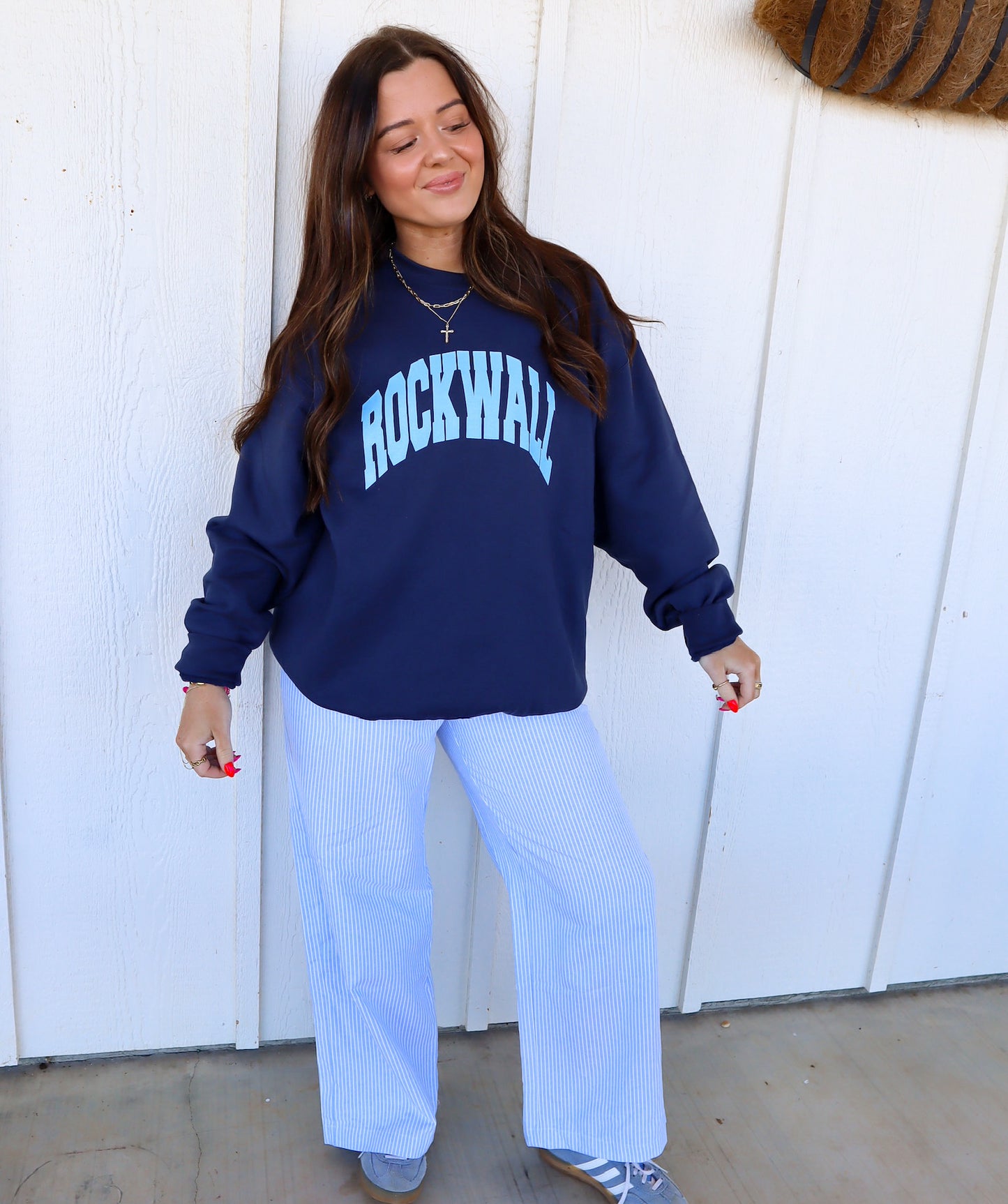 Rockwall Freshman Font Crewneck