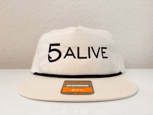 5 Alive Cream Rope Cap