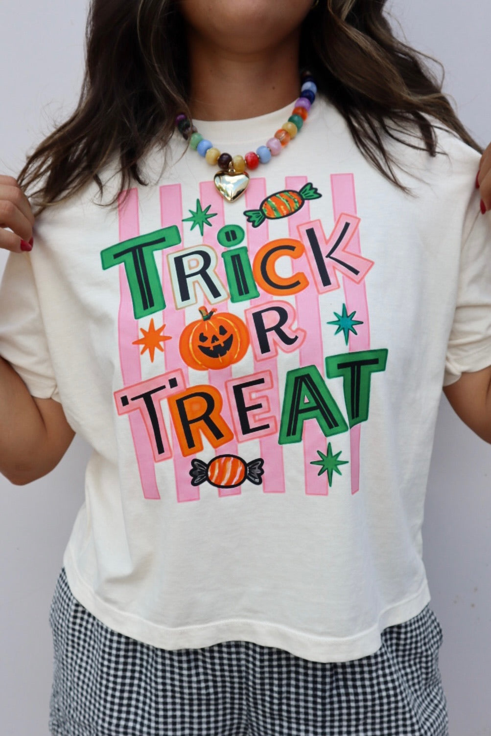 Trick or Treat Crop Tee