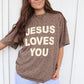 Jesus Loves You Cheetah Tee
