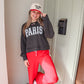 Paris Corded Sweatshirt