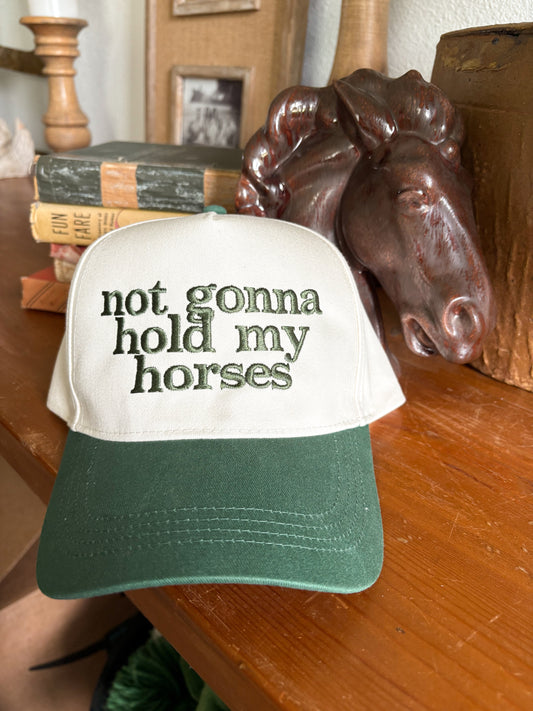 Not gonna hold my horses Trucker