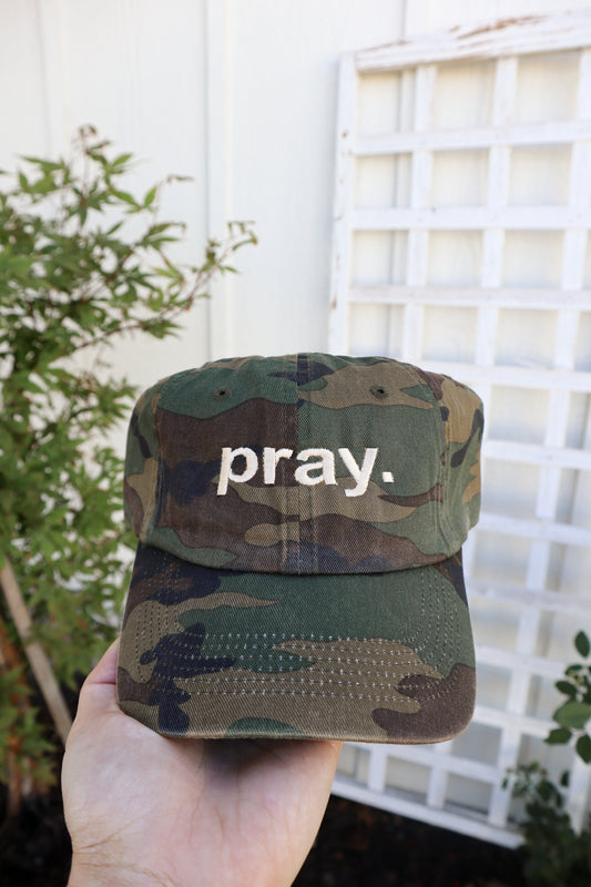Pray Camo ball cap
