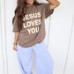 Jesus Loves You Cheetah Tee