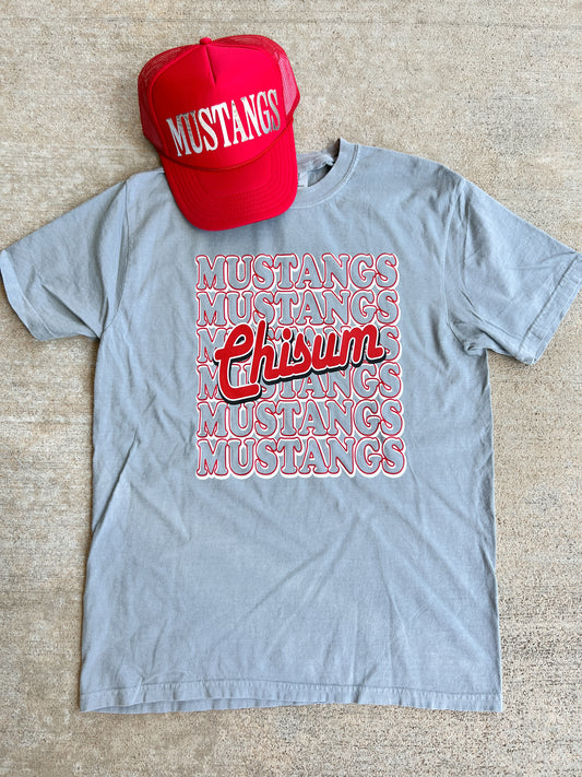 Chisum Mustangs Retro Graphic