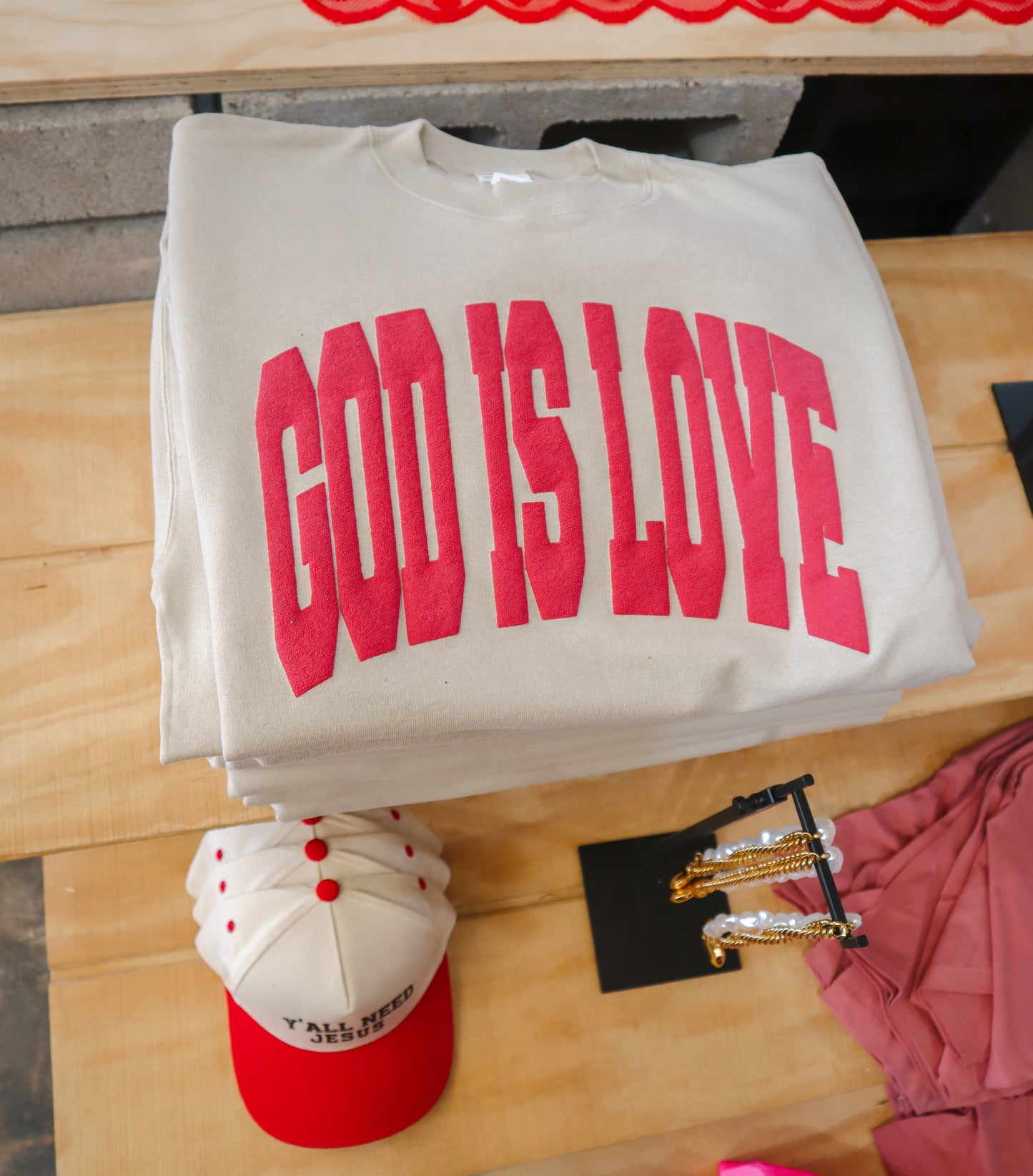 God is Love Crewneck