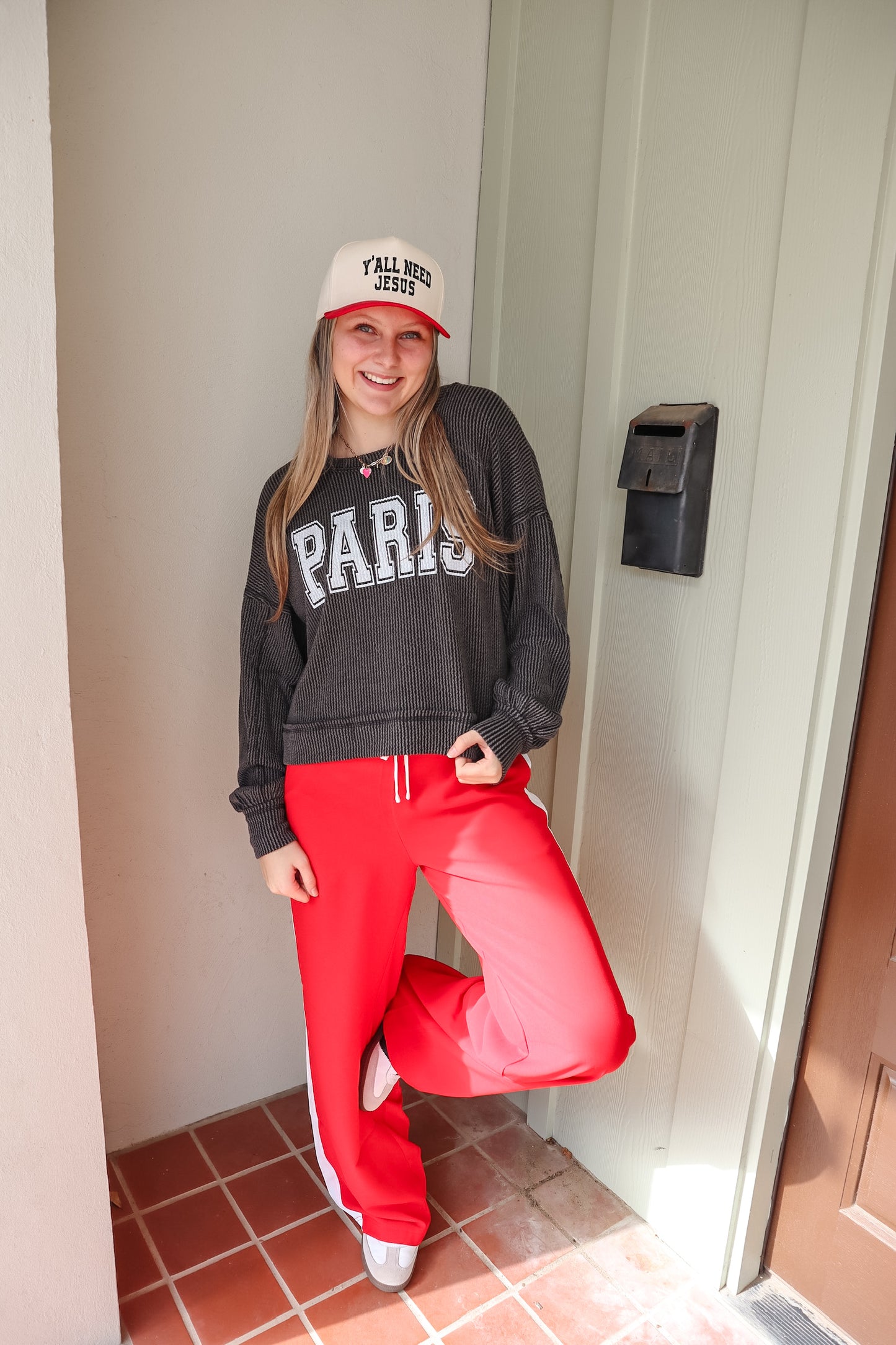 Paris Corded Sweatshirt