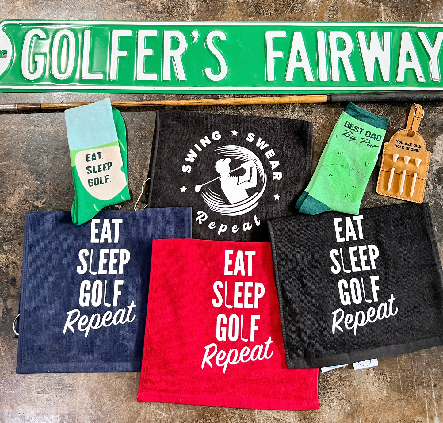 Swing Swear Repeat Towel