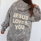 Adult Jesus Loves You Hoodie