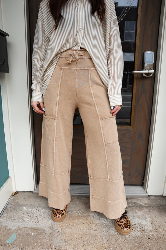 Comfy Girl Pants in Camel