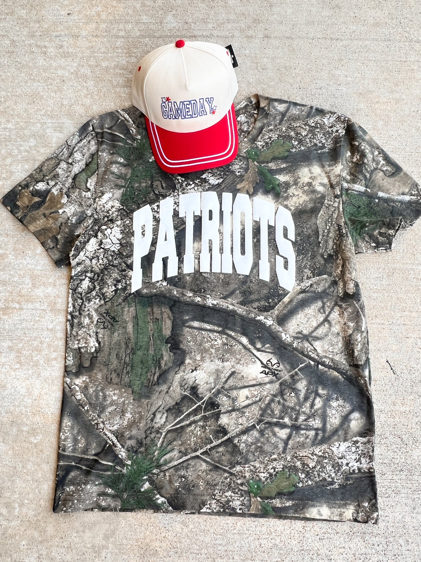 Oversized Camo Tee - Patriots