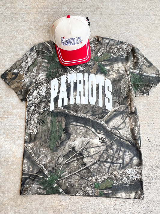Oversized Camo Tee - Patriots