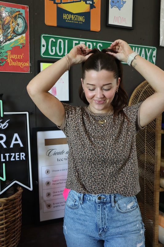 Cheetah Girly Top