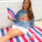 American Flag Crewneck