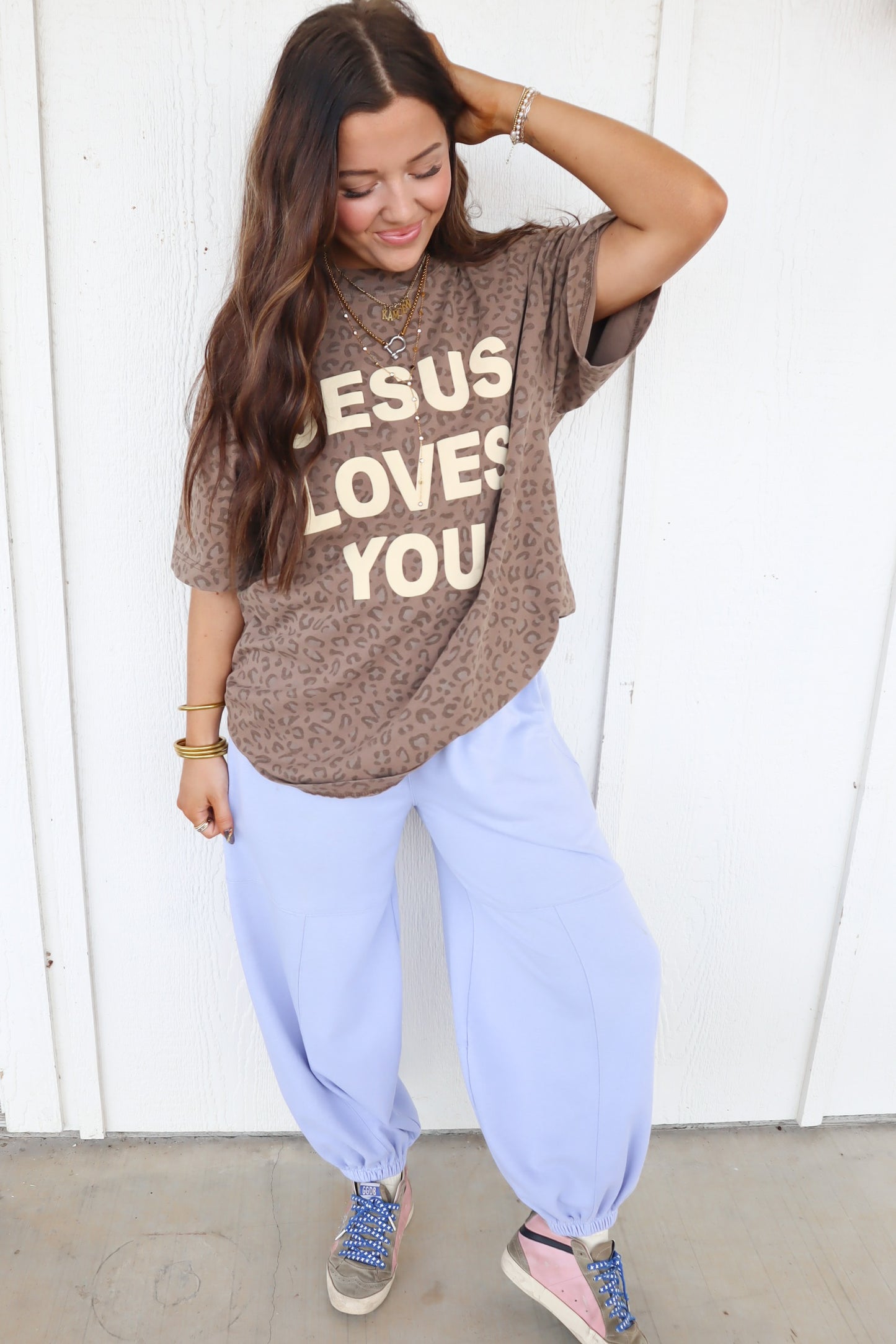 Jesus Loves You Cheetah Tee
