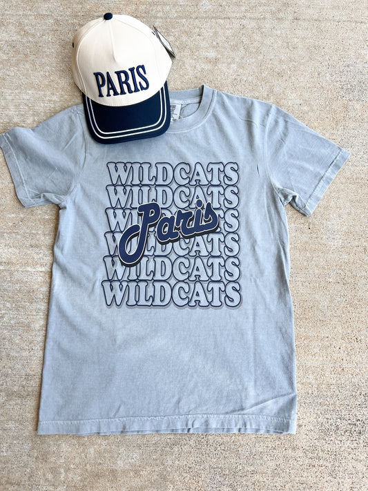 Paris Wildcats Retro Graphic