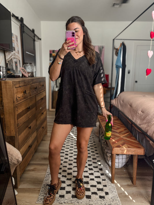 Everyday Romper in Black