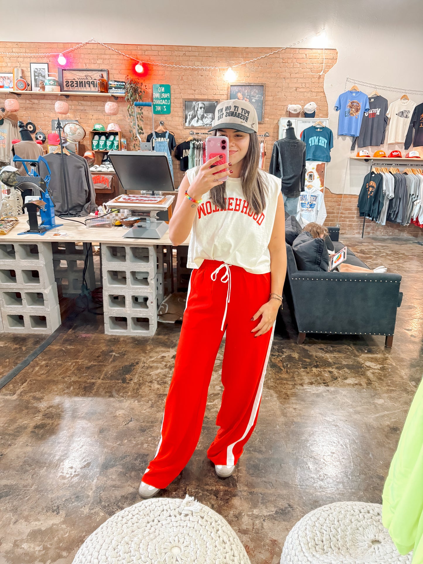 The MVP Striped Pant in Red