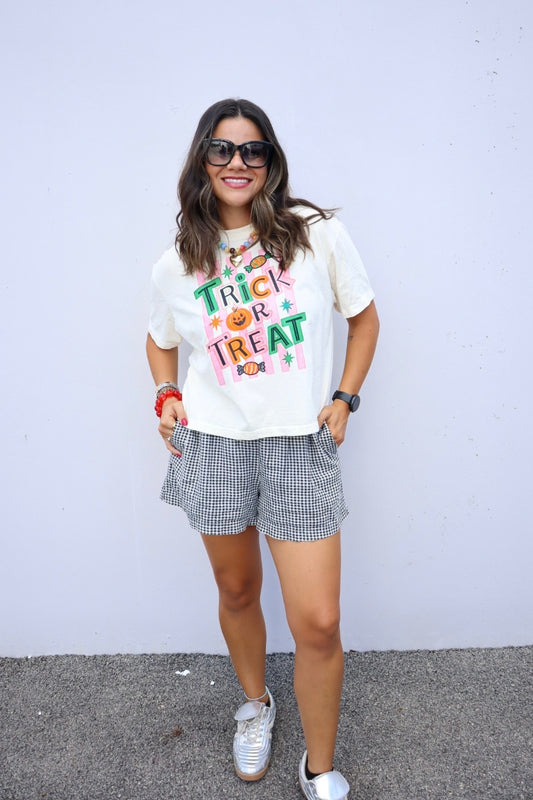 Trick or Treat Crop Tee