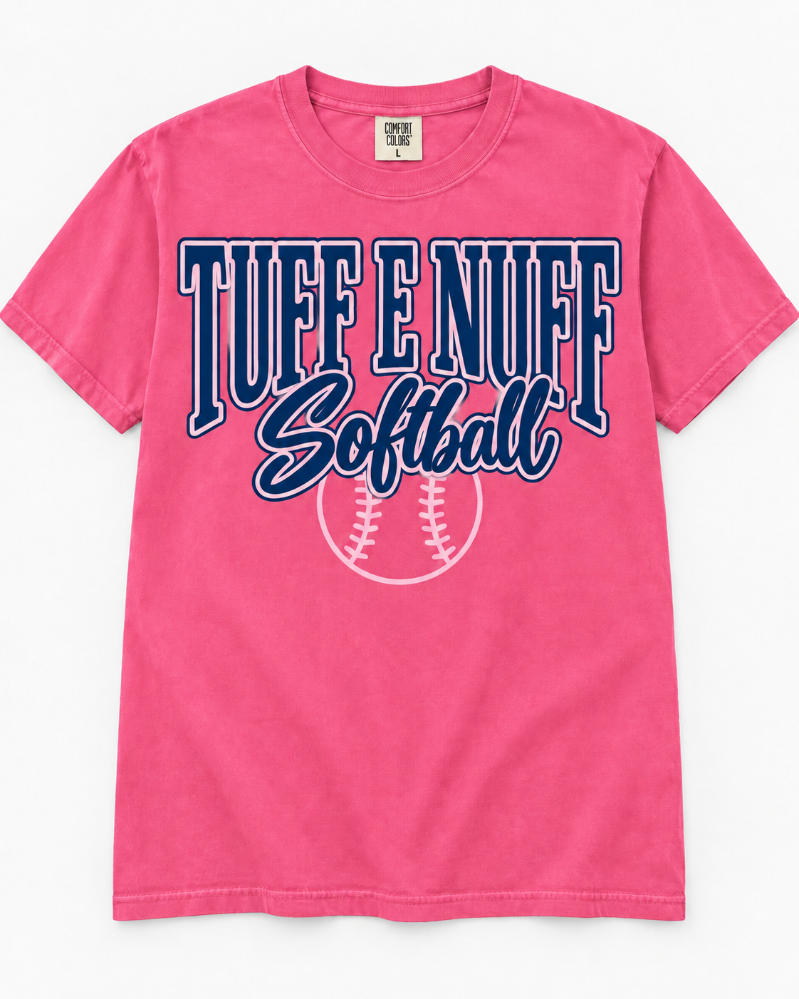 Pink Out Tee with Navy