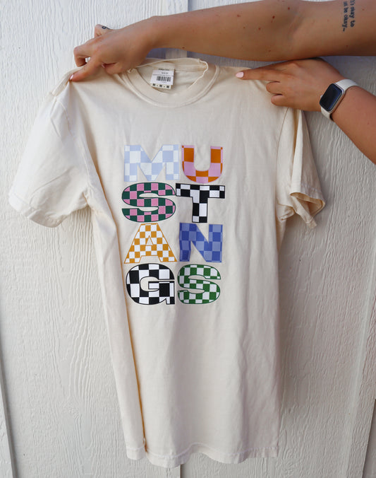 Checkered Mustangs Graphic