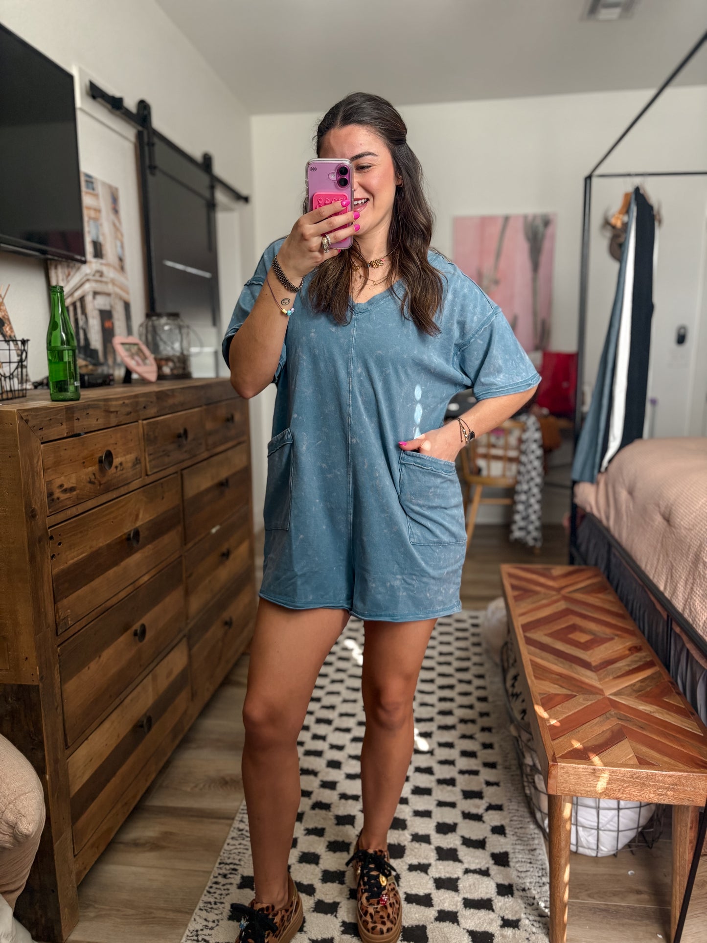 Everyday Romper in Blue