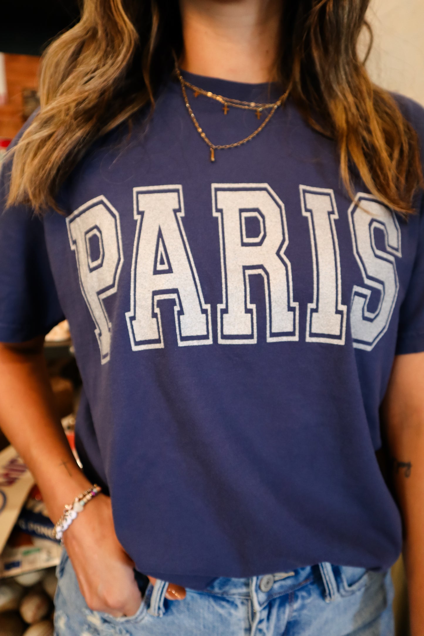 Paris Metallic Tee