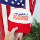 Red White & Blonde Trucker