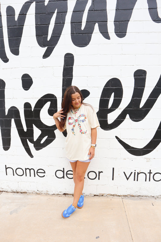 Floral Bow Tee