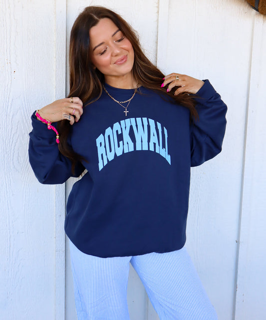 Rockwall Freshman Font Crewneck