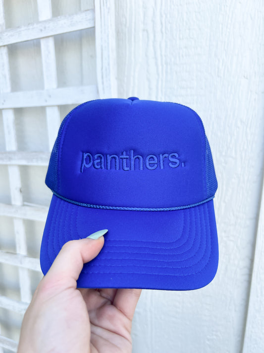 Monochrome panthers trucker
