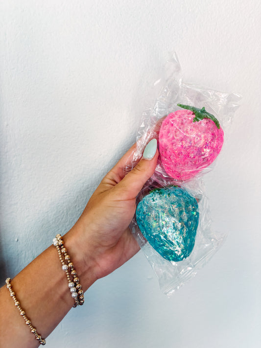 Glittery Strawberry Squishy